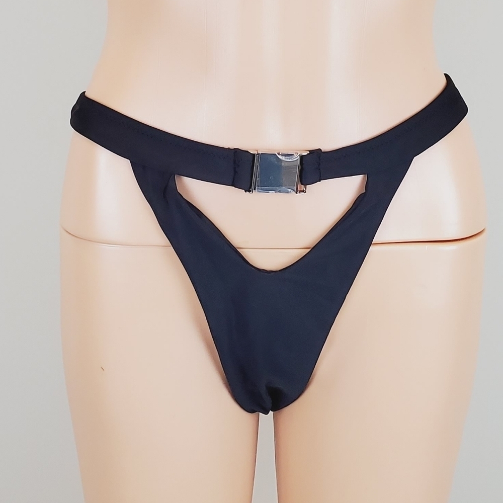 Miss Circle Black  Bikini Bottom